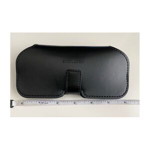 Saint Laurent Black Leather Sunglasses Case